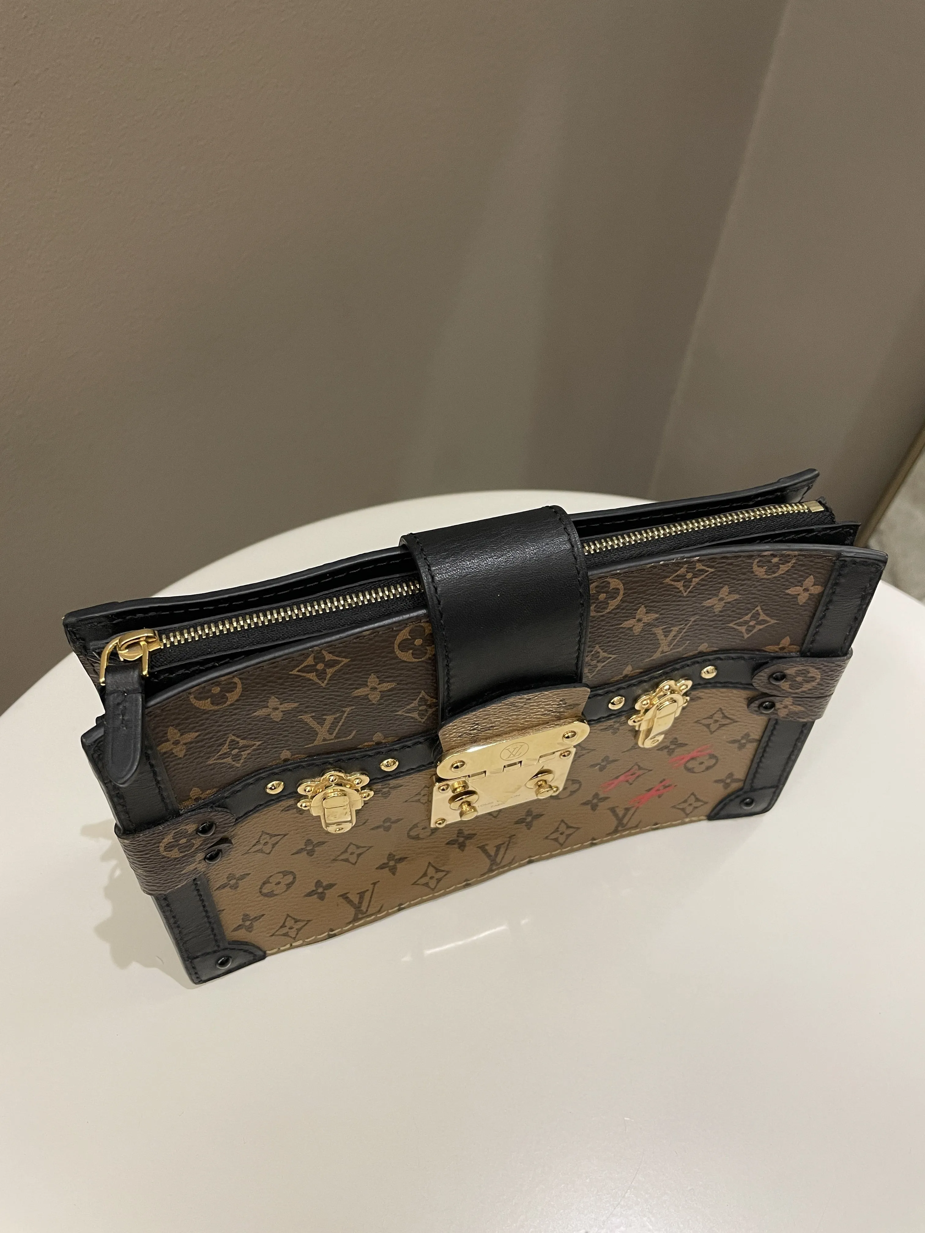 Louis Vuitton Pochette Trunk Clutch Monogram