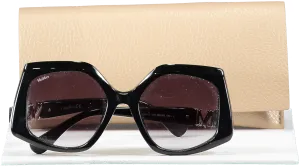Max Mara Black Emme1 Sunglasses  in case