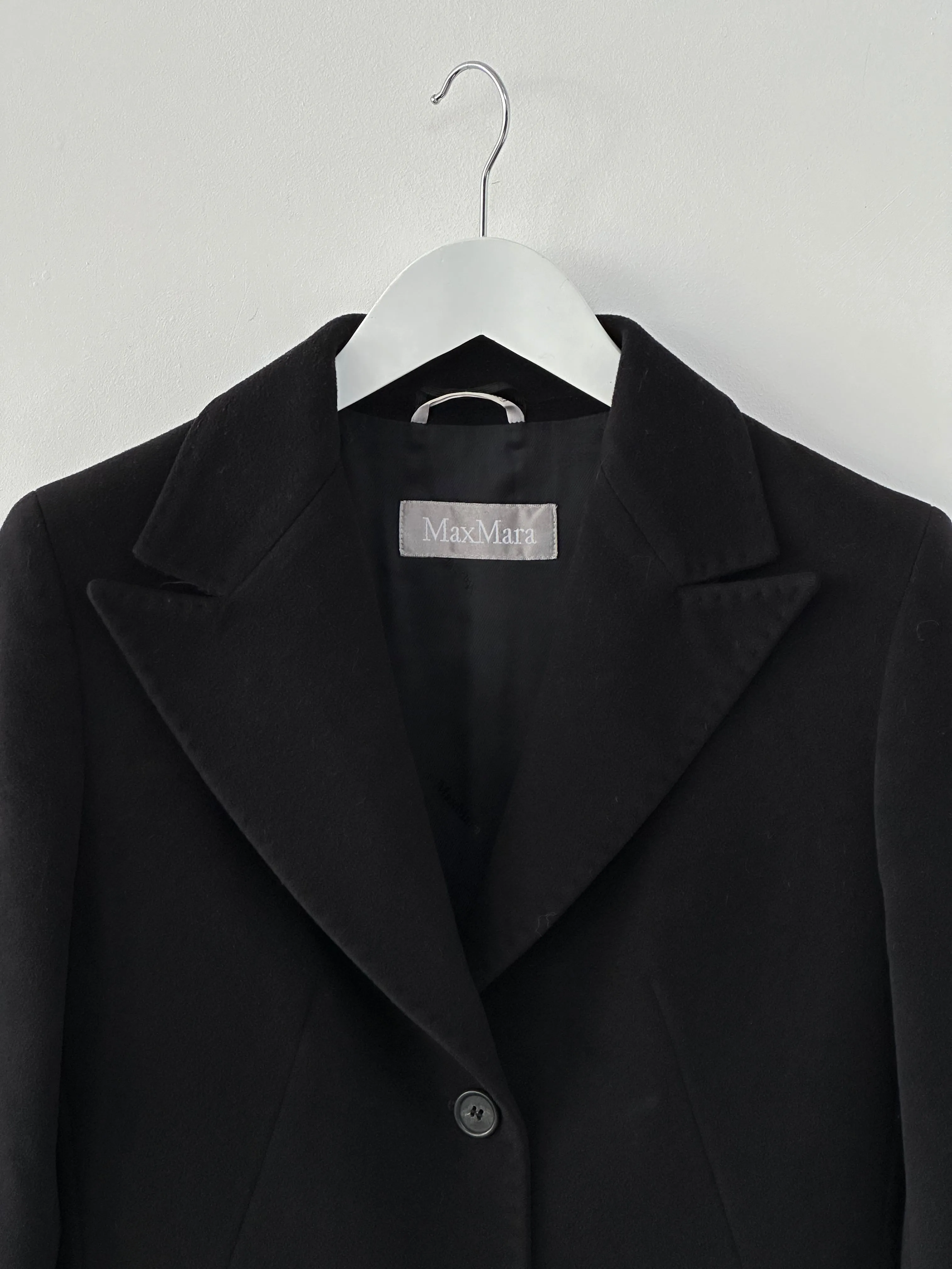 Max Mara Pure Wool Single Breasted Coat - S