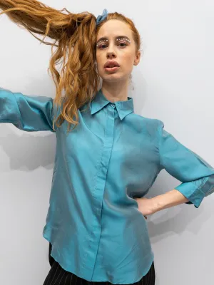 Max Mara Silkeskjorte