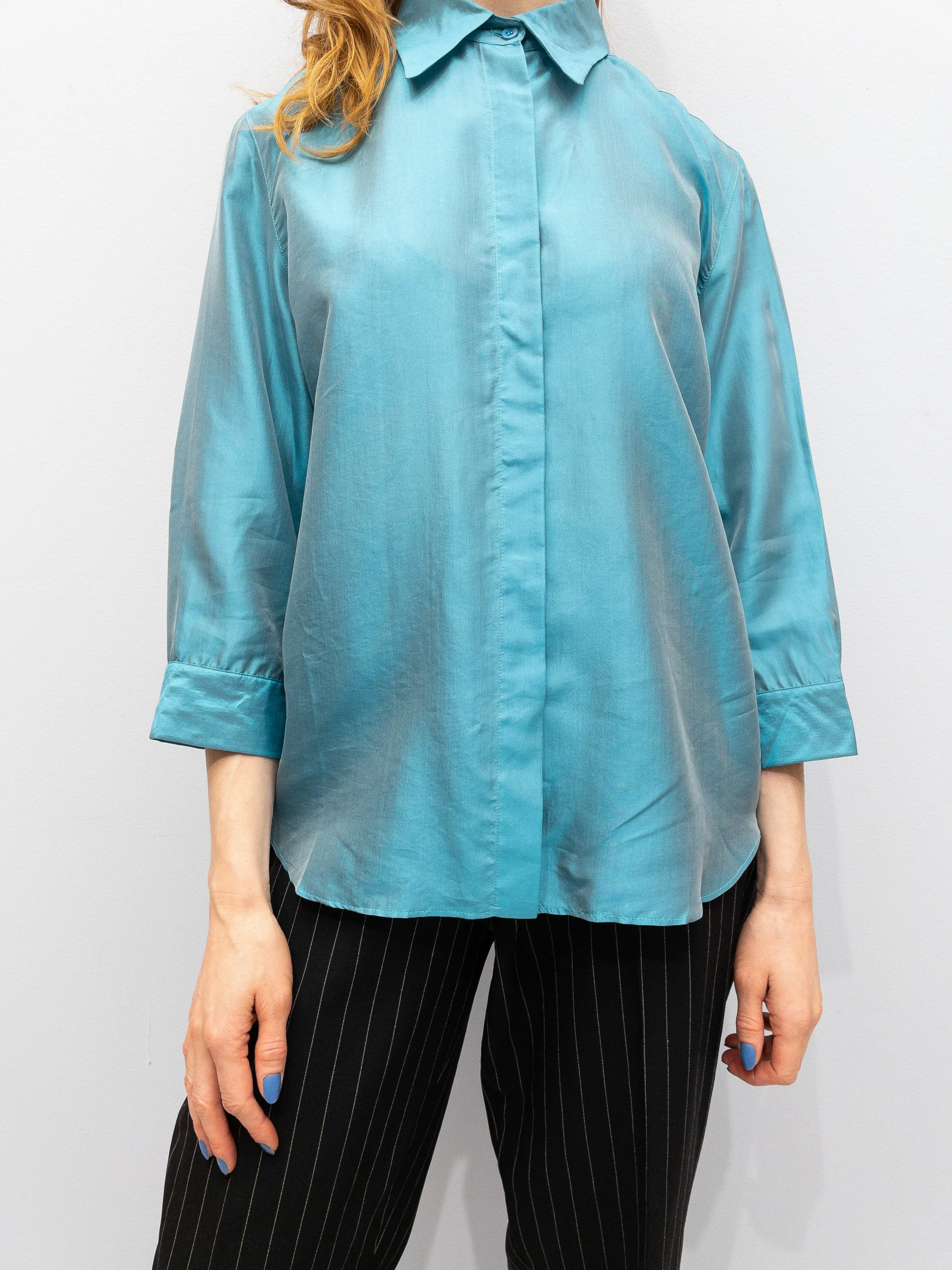 Max Mara Silkeskjorte