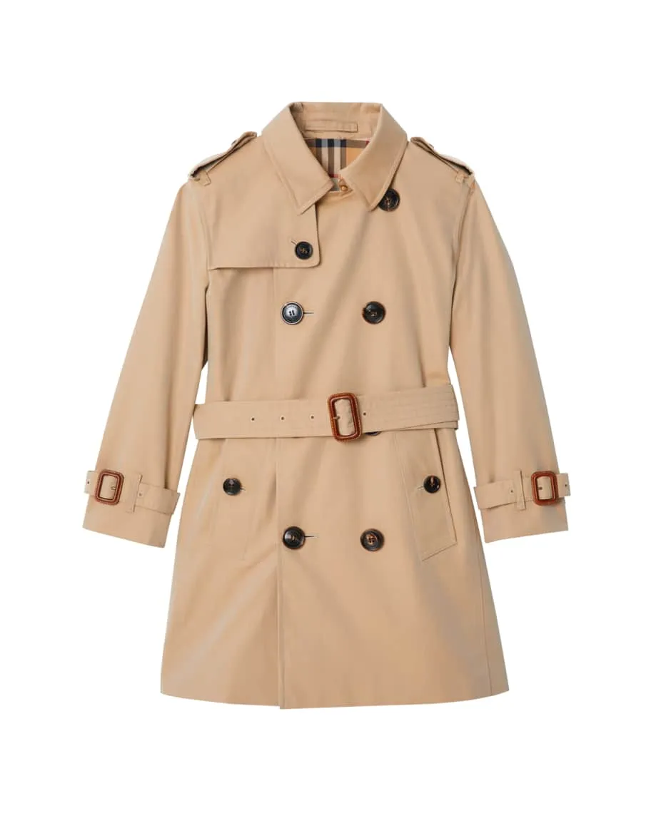 Mayfair Collared Trench Coat, sizes 3-14 Burberry