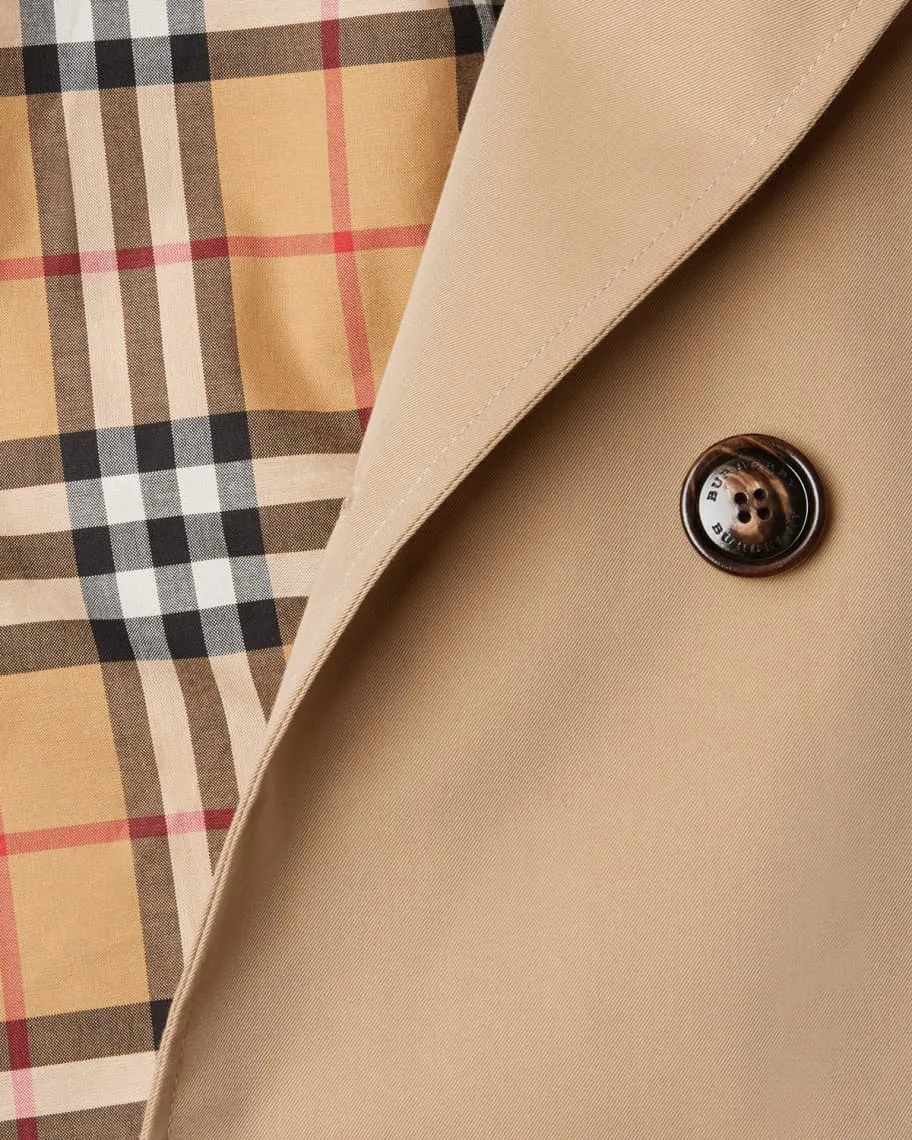 Mayfair Collared Trench Coat, sizes 3-14 Burberry