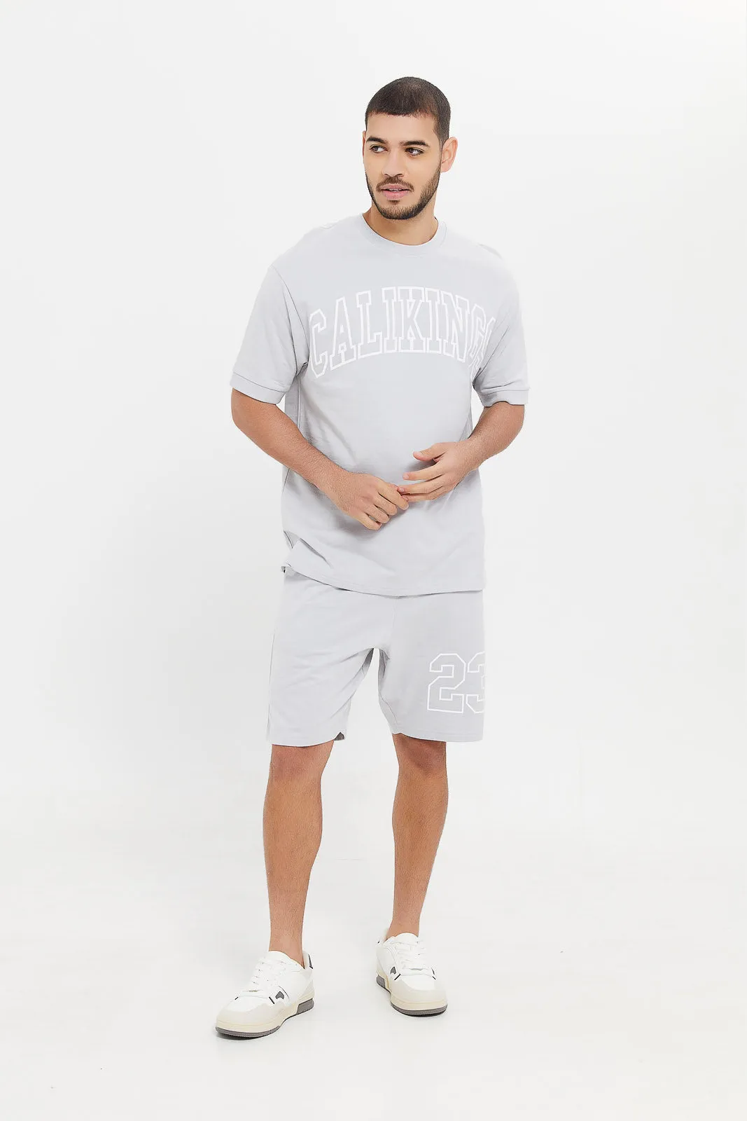 Men Grey Lounge Shirt
