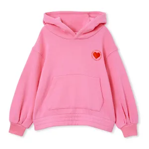 Milky Fleece Hood - Bubblegum