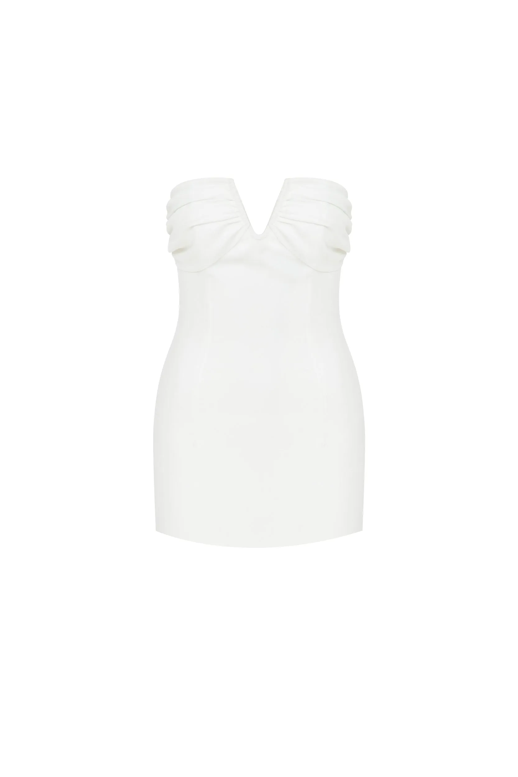 Miora Crepe Mini Dress in Vanilla Ice