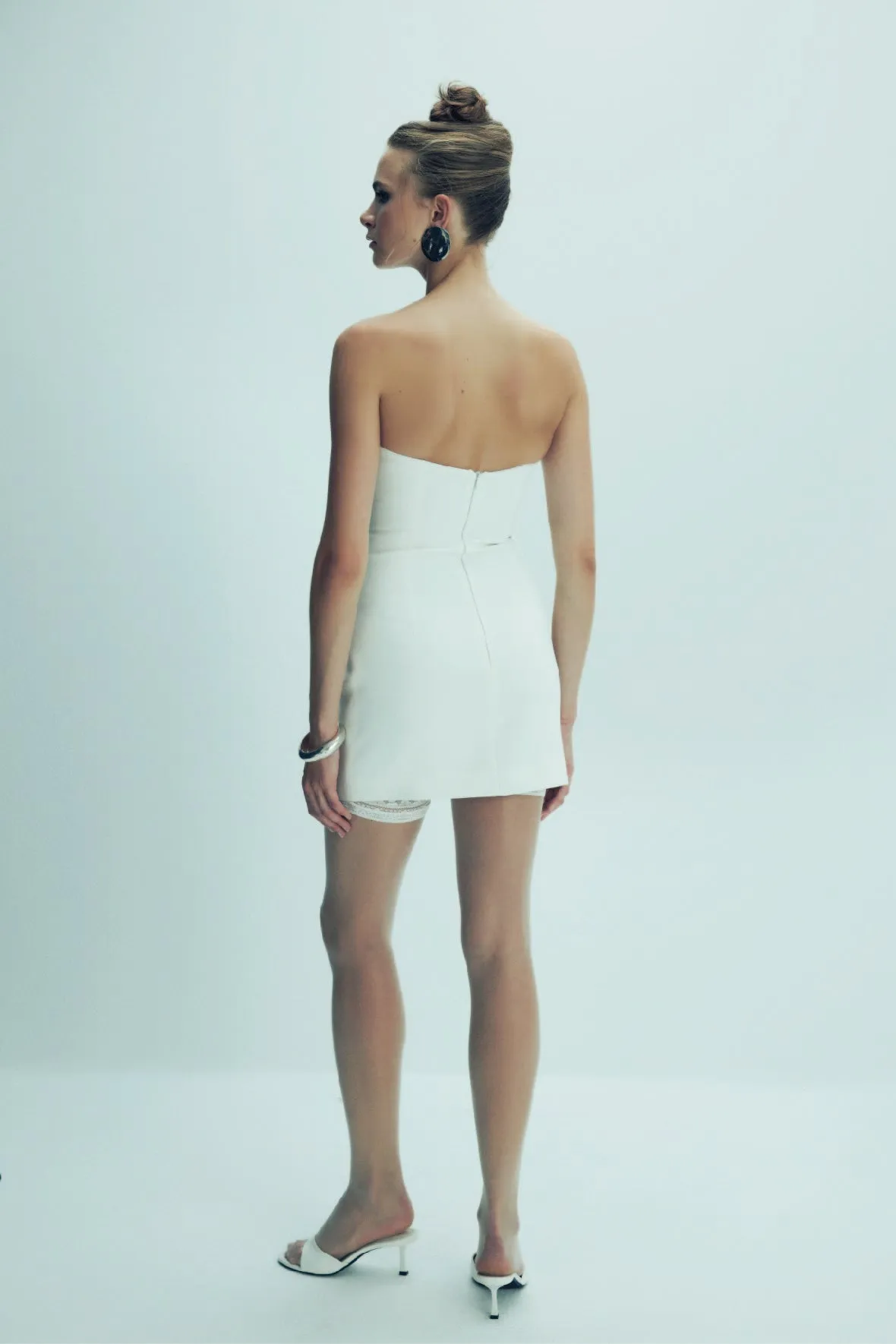 Miora Crepe Mini Dress in Vanilla Ice