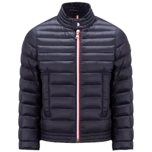 Moncler Urzay Biker Down Jacket Navy