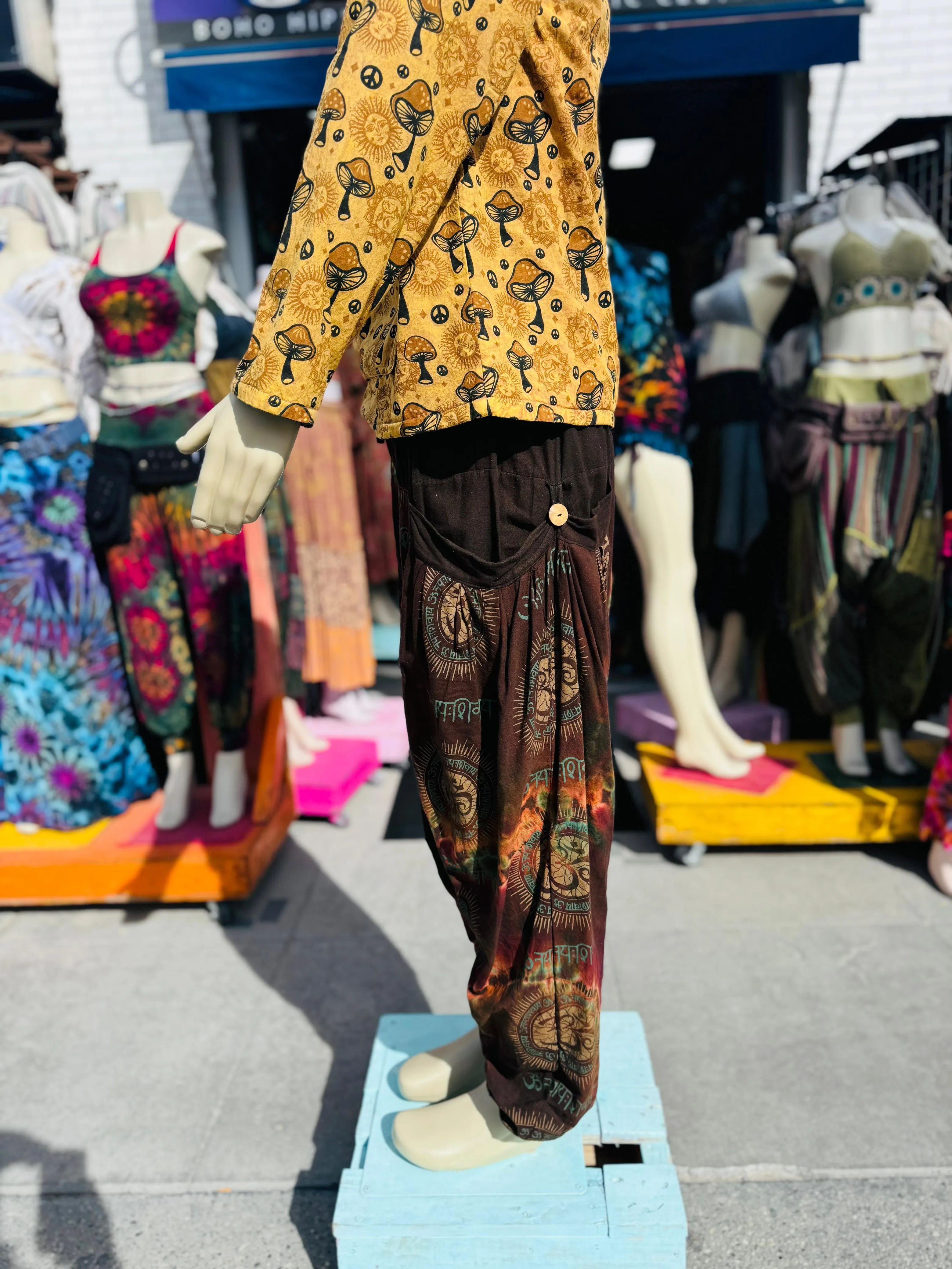 Mushroom hoodie & Ohm Harem pants