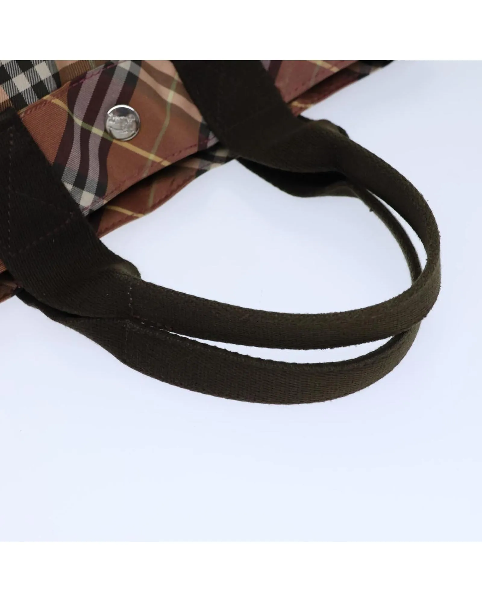 Nylon Hand Bag with Burberry Nova Check Pattern