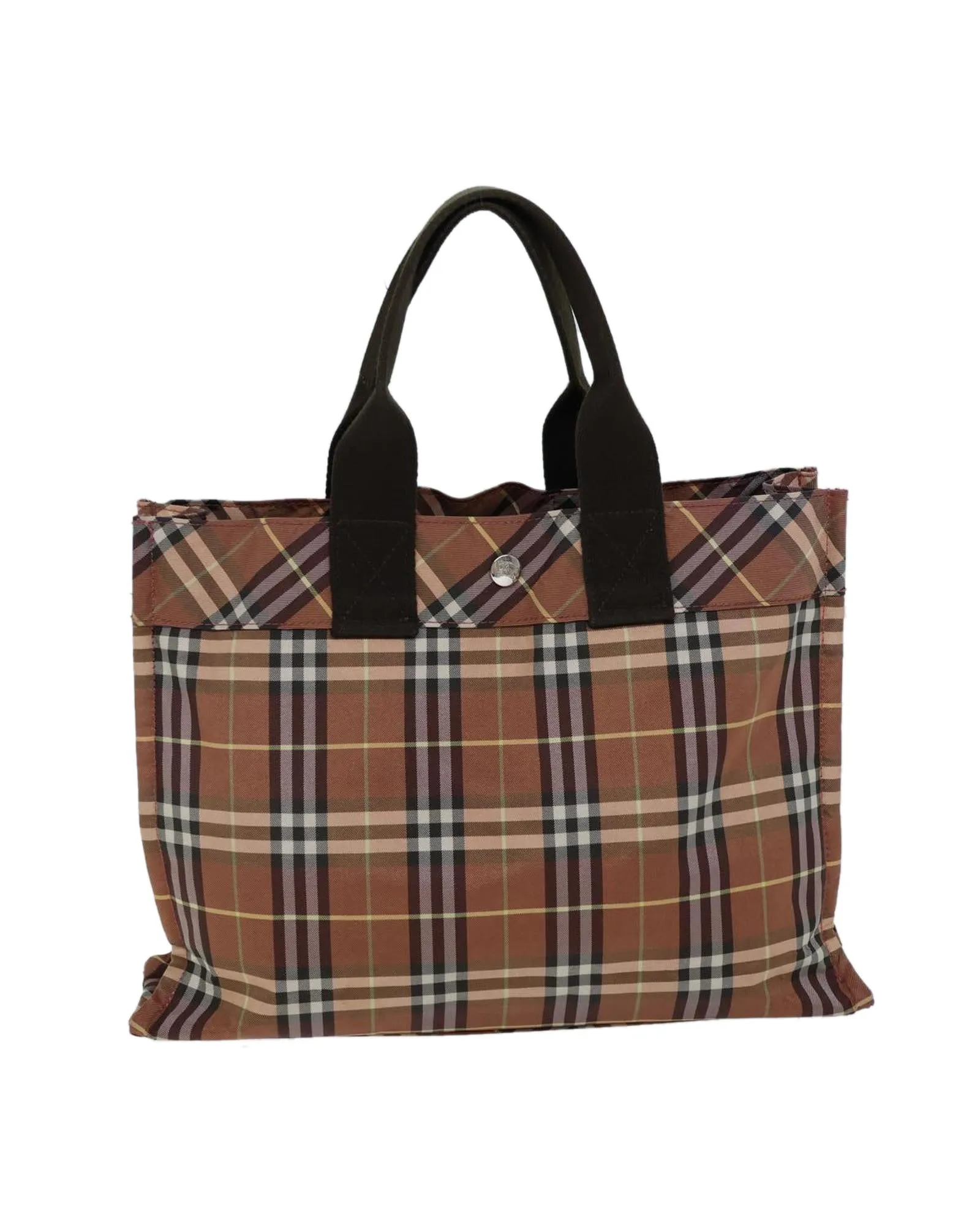 Nylon Hand Bag with Burberry Nova Check Pattern