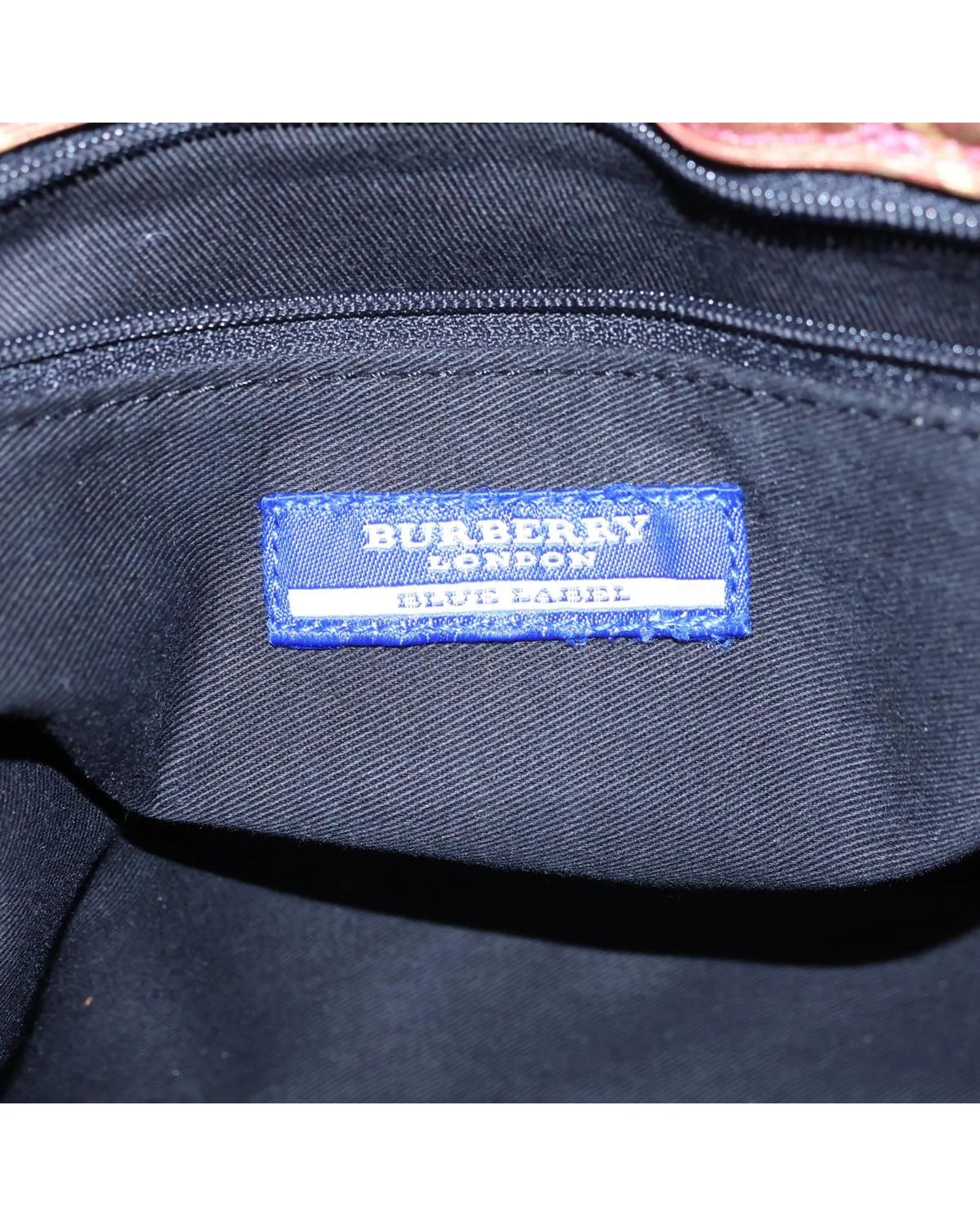 Nylon Hand Bag with Burberry Nova Check Pattern