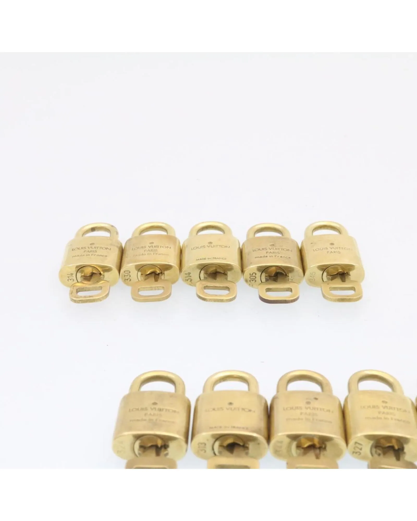 Padlock 10set Gold Tone LV Authentic