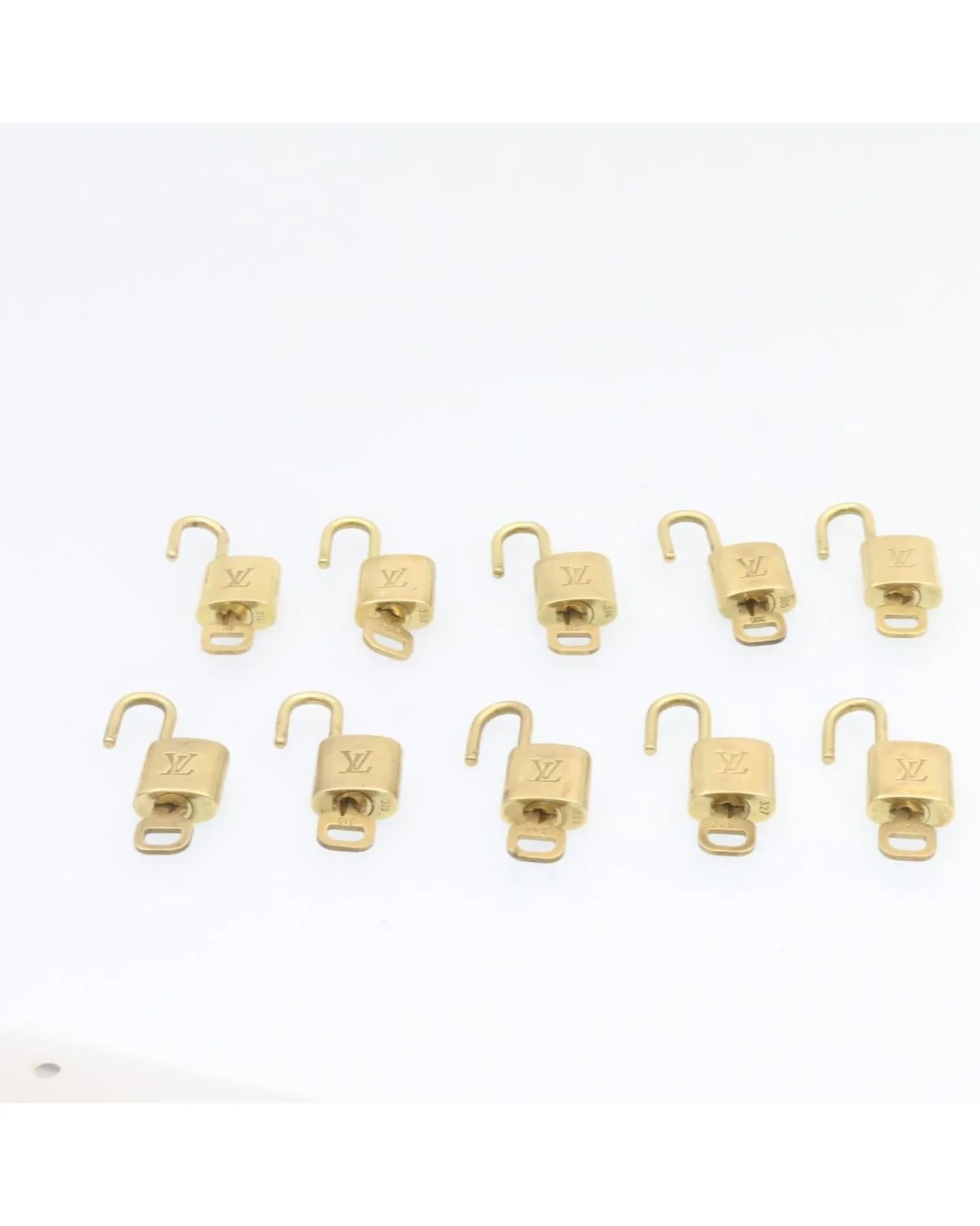 Padlock 10set Gold Tone LV Authentic
