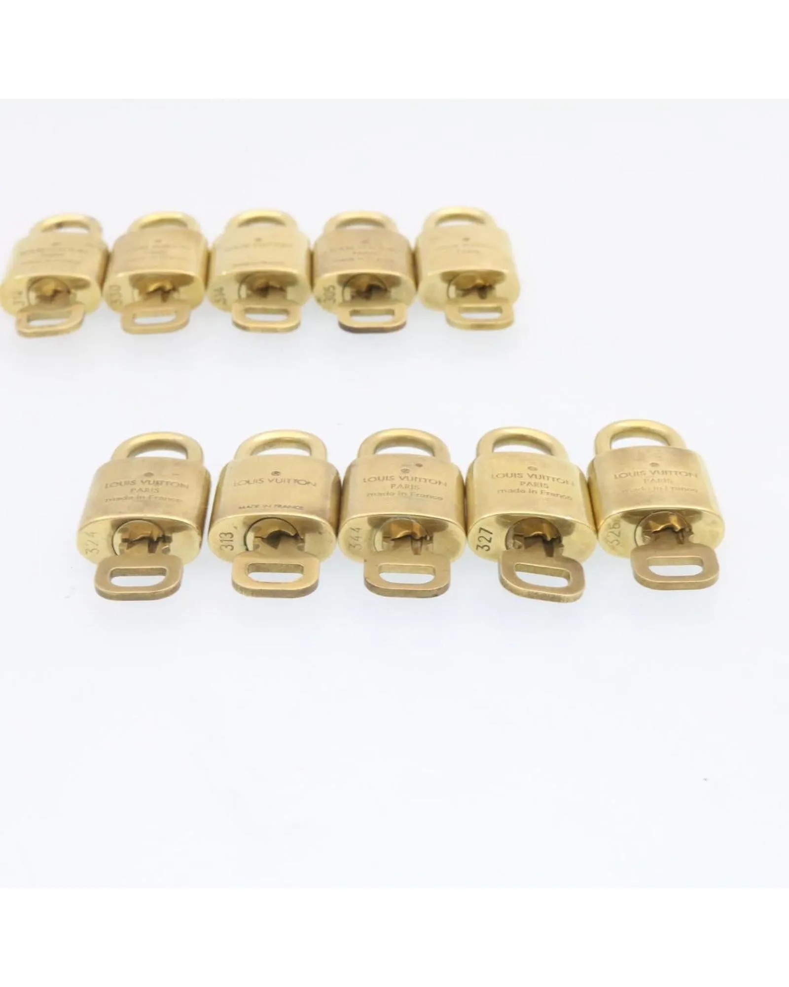 Padlock 10set Gold Tone LV Authentic