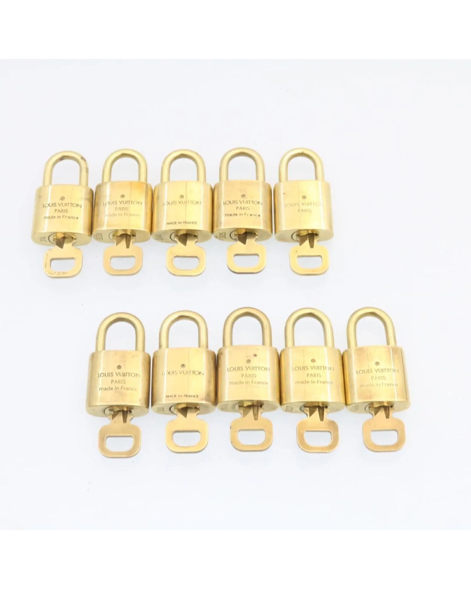 Padlock 10set Gold Tone LV Authentic