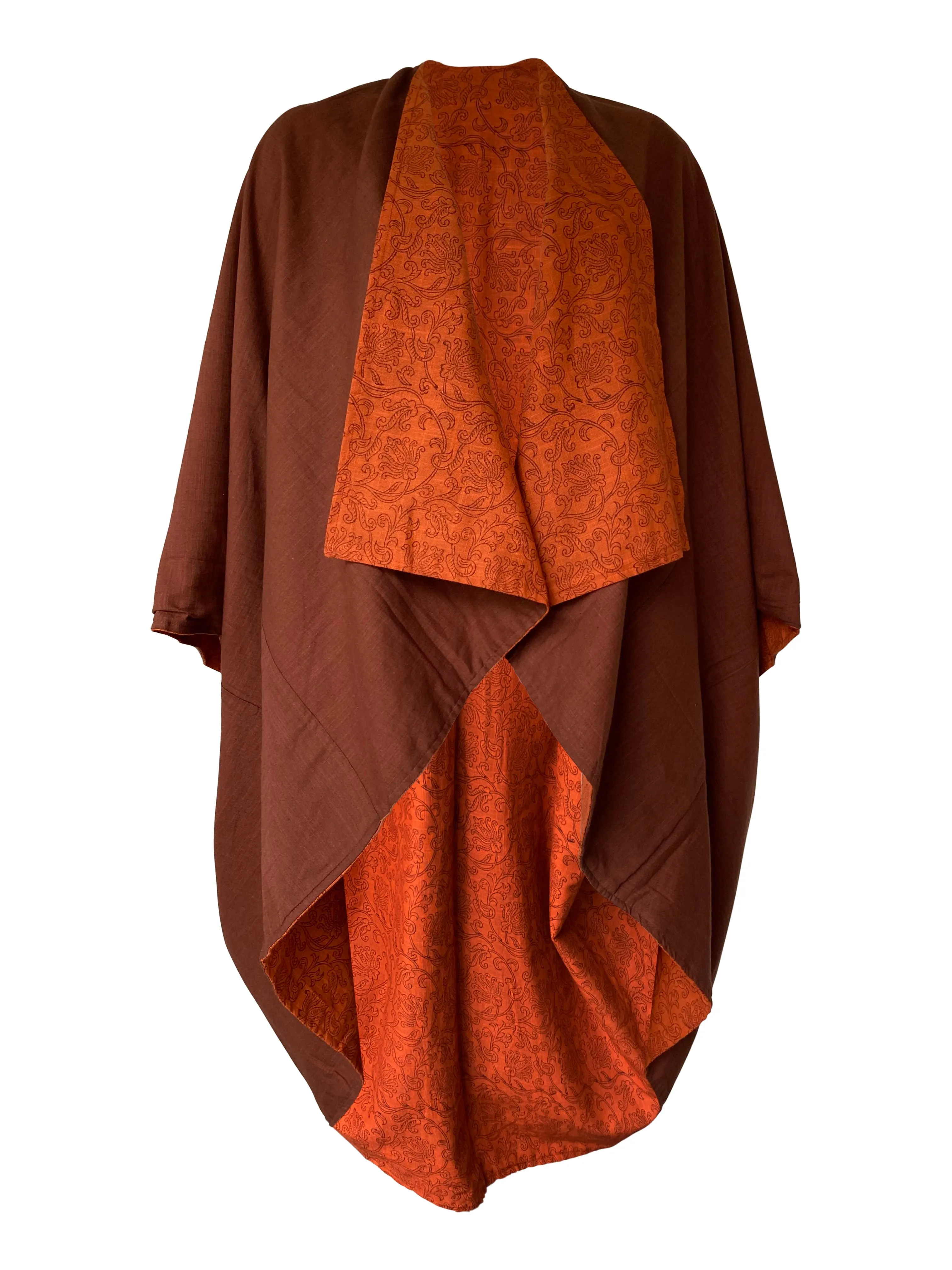 PETITE Cotton Kimono Earth