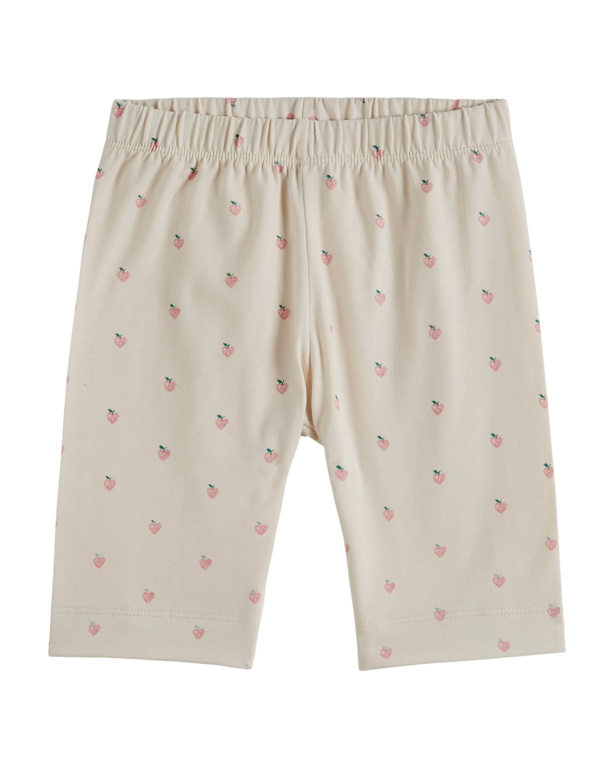 Pink Heart Organic Cotton Cycling Shorts