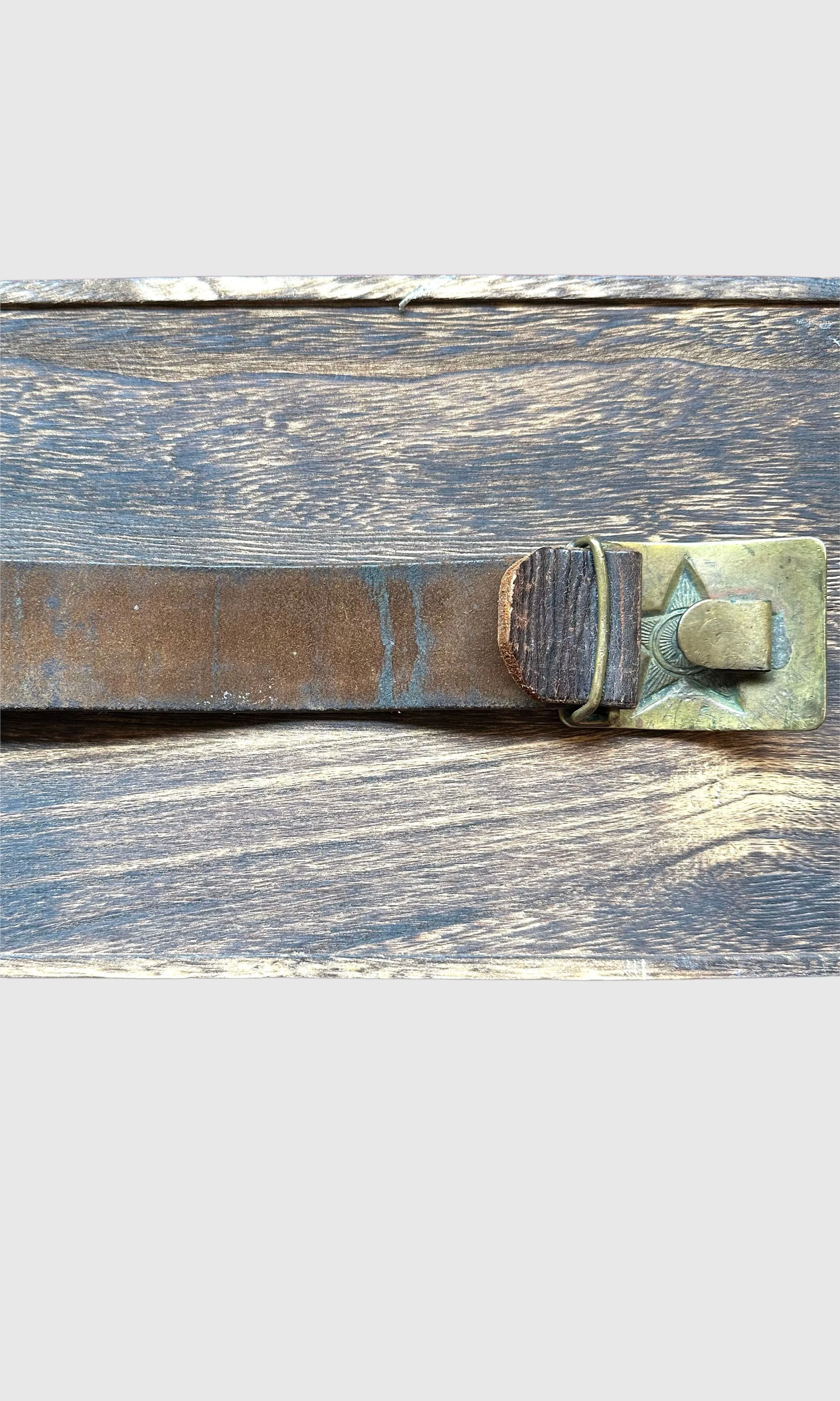 RUSSIAN HAMMER and SICKLE Vintage Brass Belt • Size Medium