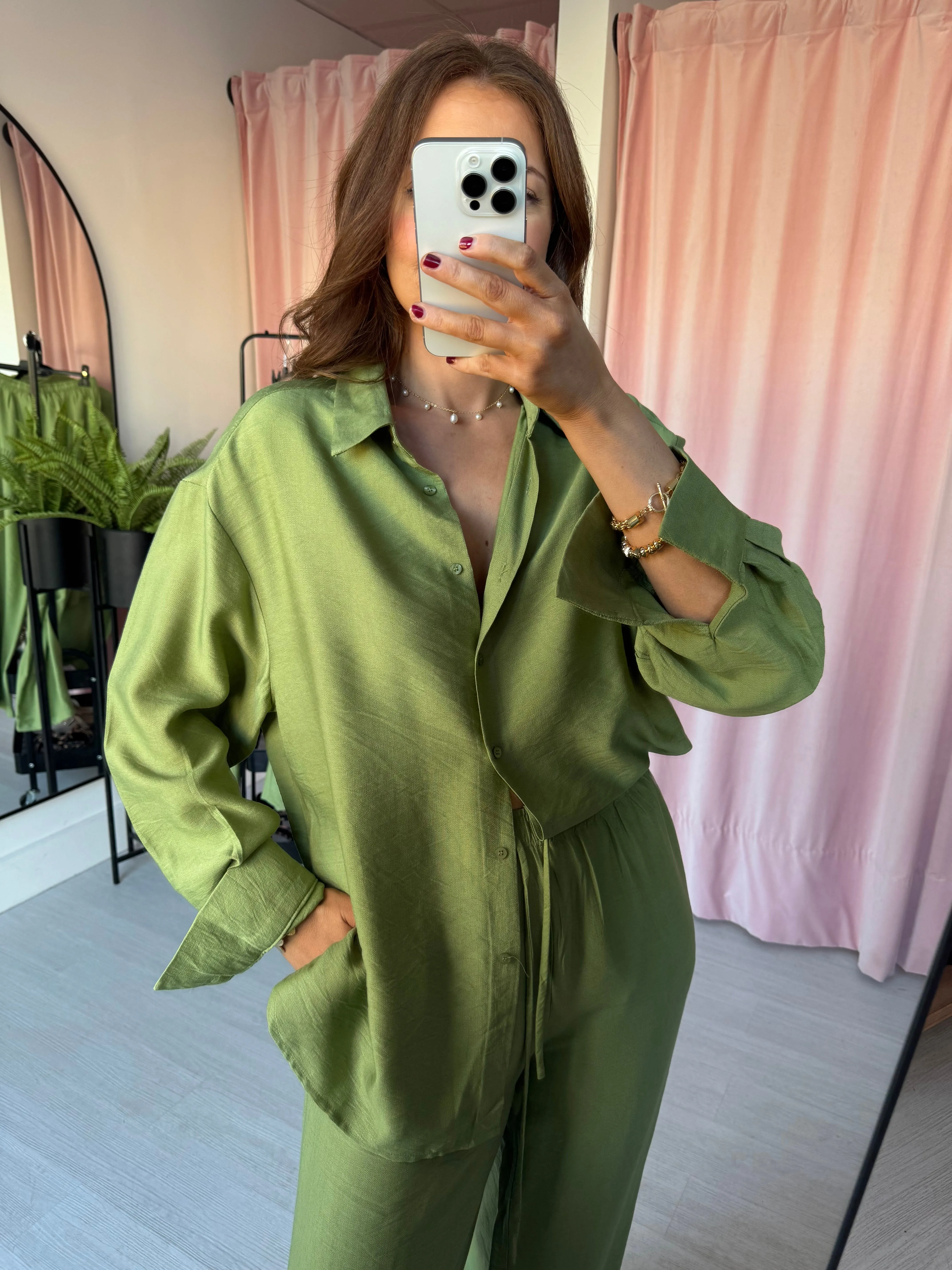 Shirt & Trouser Co-ord - Green