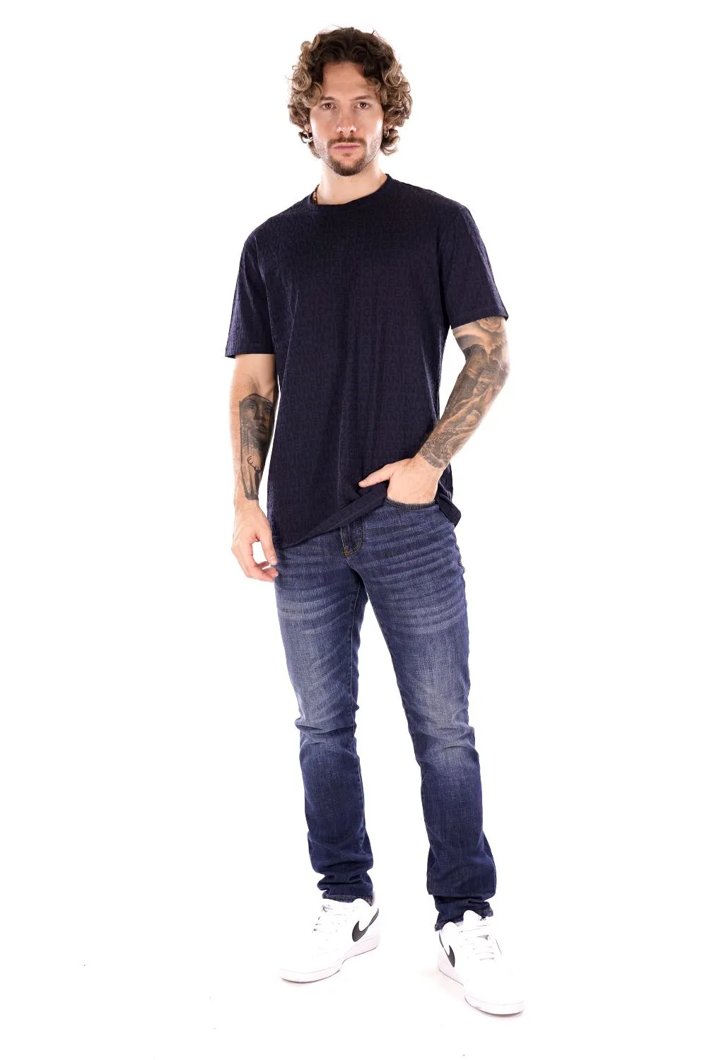 T-shirt ARMANI EXCHANGE da Uomo - blu 6DZTJAZJH4Z55JR BLU