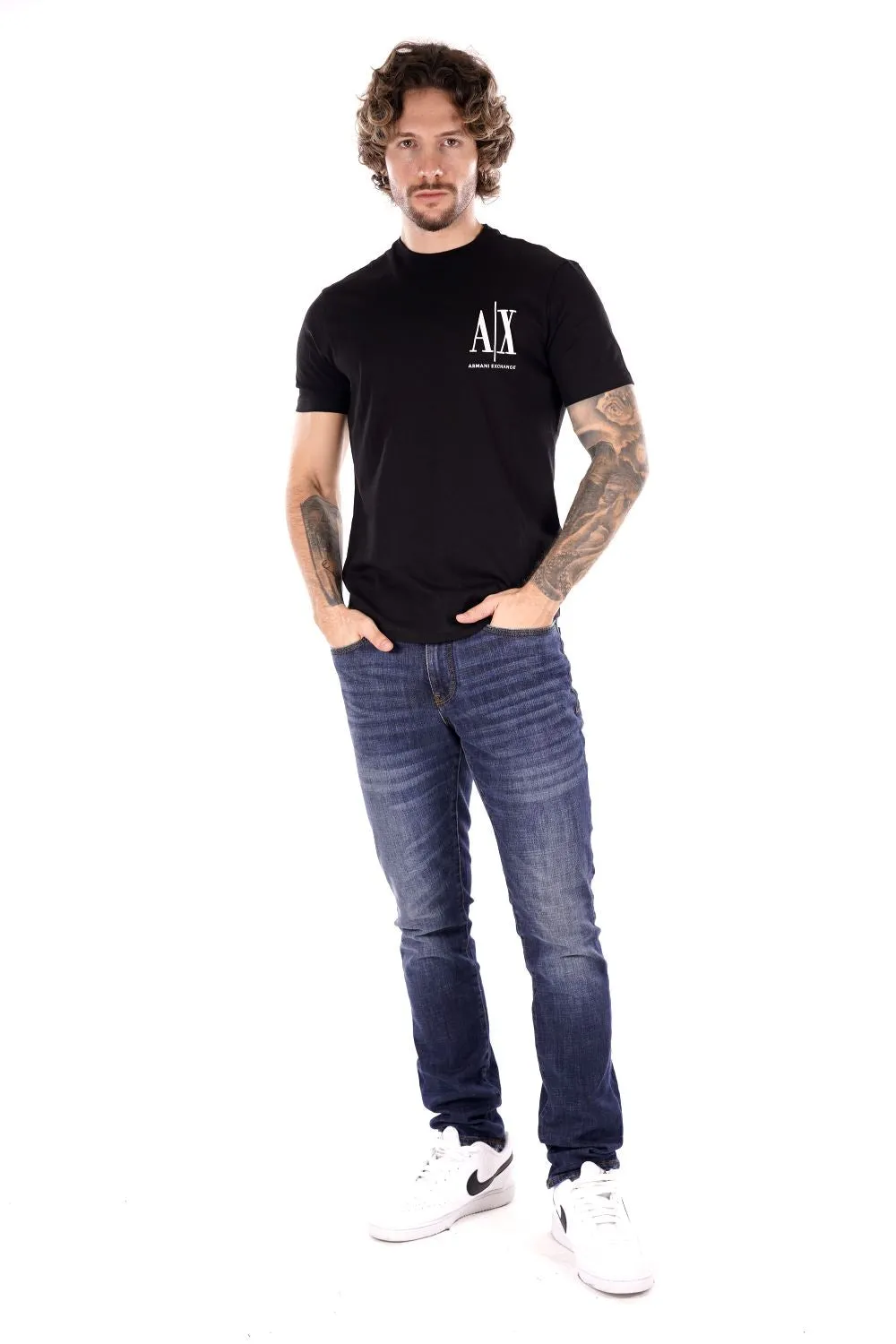 T-shirt ARMANI EXCHANGE da Uomo - nero 8NZTPHZJH4Z1200 NERO