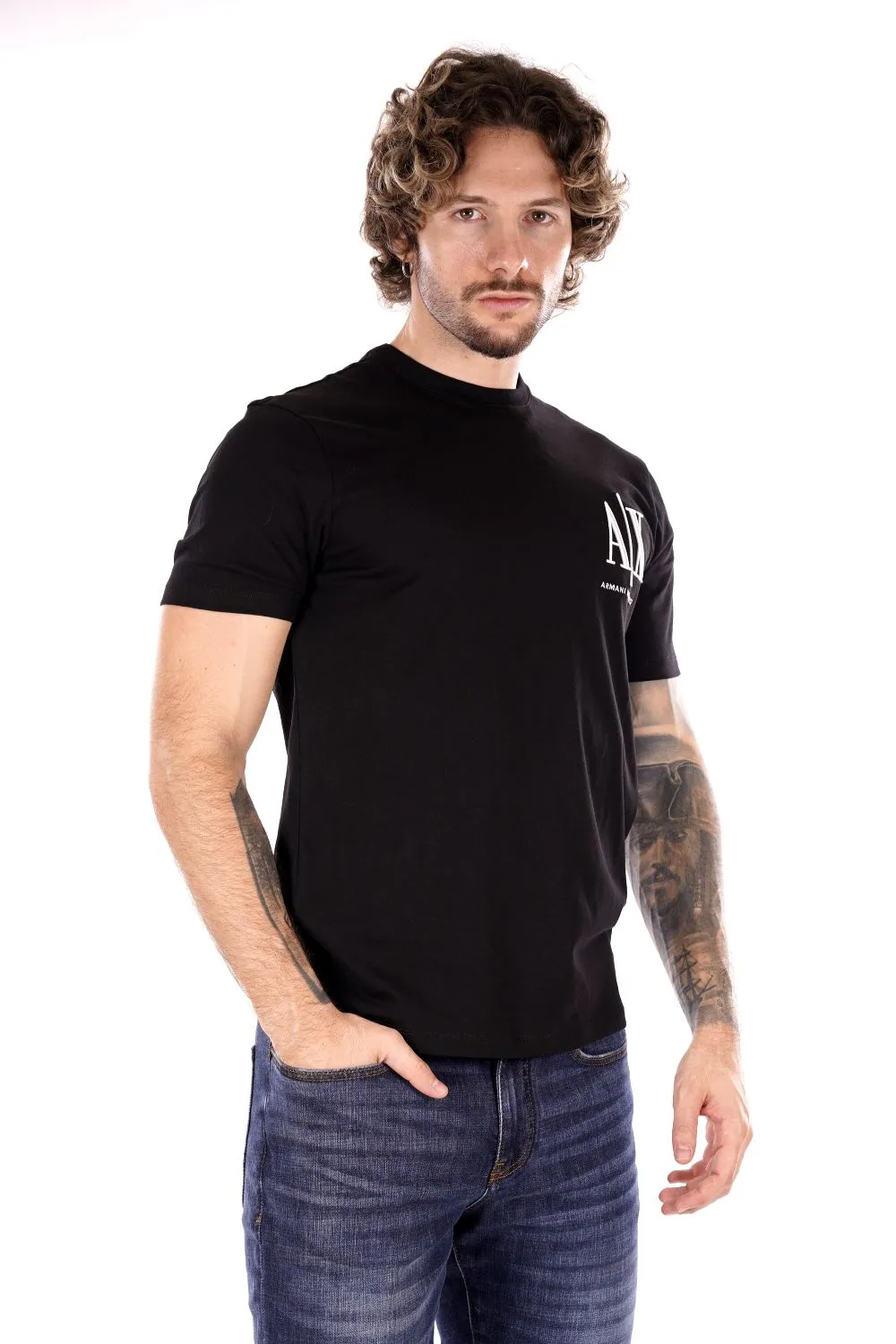 T-shirt ARMANI EXCHANGE da Uomo - nero 8NZTPHZJH4Z1200 NERO