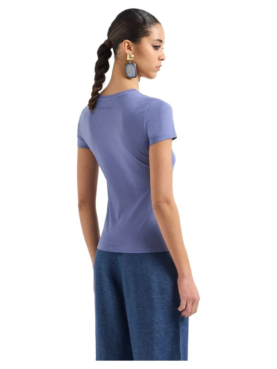 T-shirt ASV in Jersey Organico con Maxi Stampa Aquila