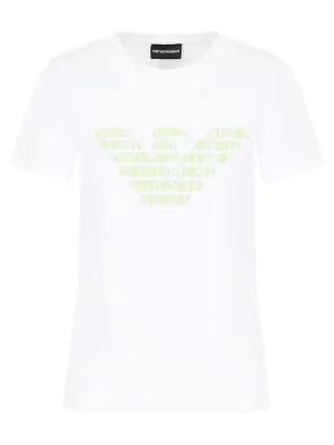 T-shirt ASV in Jersey Organico con Maxi Stampa Aquila