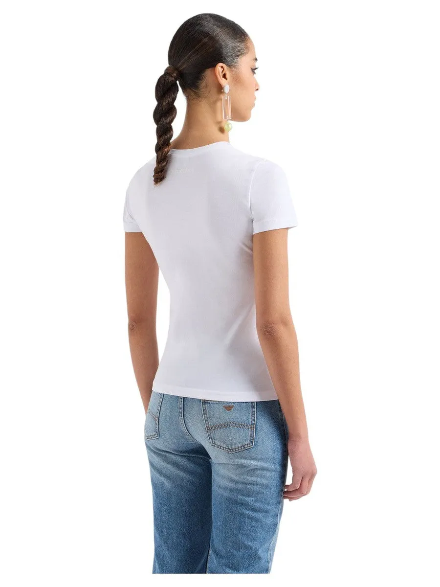 T-shirt ASV in Jersey Organico con Maxi Stampa Aquila