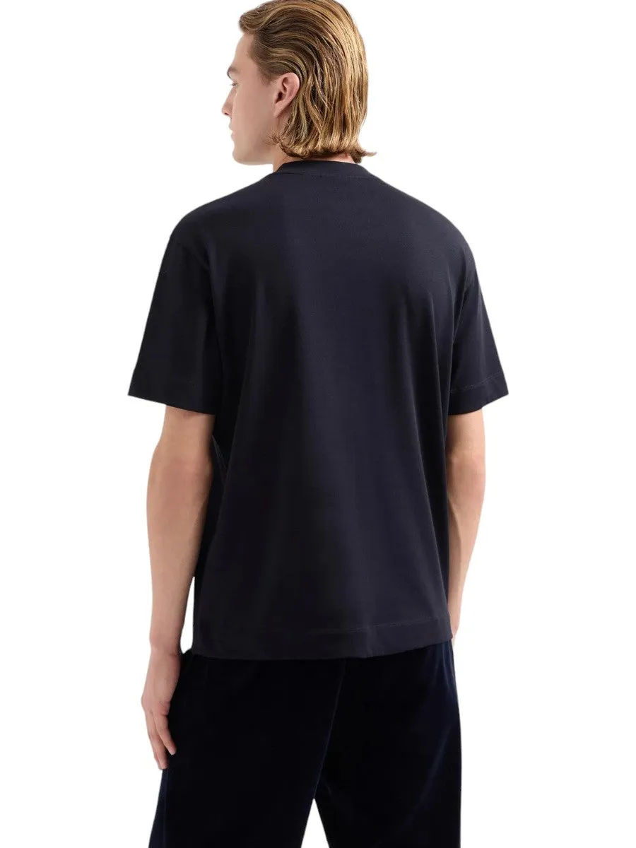 T-shirt in jersey heavy con ricamo logo a rilievo ASV