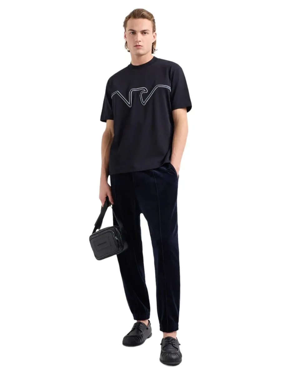 T-shirt in jersey heavy con ricamo logo a rilievo ASV