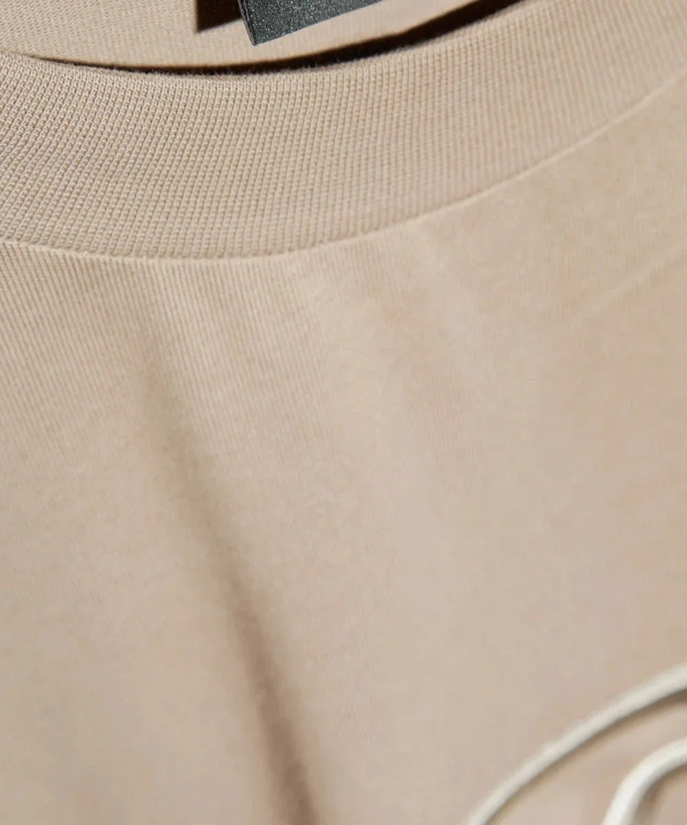 T-shirt in jersey heavy con ricamo logo a rilievo ASV
