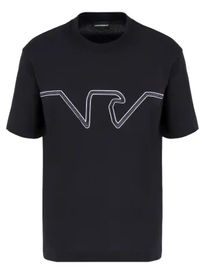 T-shirt in jersey heavy con ricamo logo a rilievo ASV