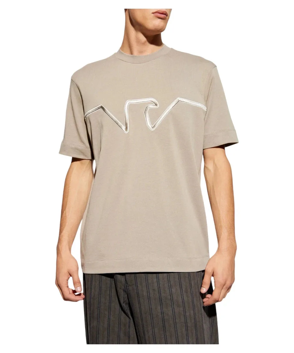 T-shirt in jersey heavy con ricamo logo a rilievo ASV