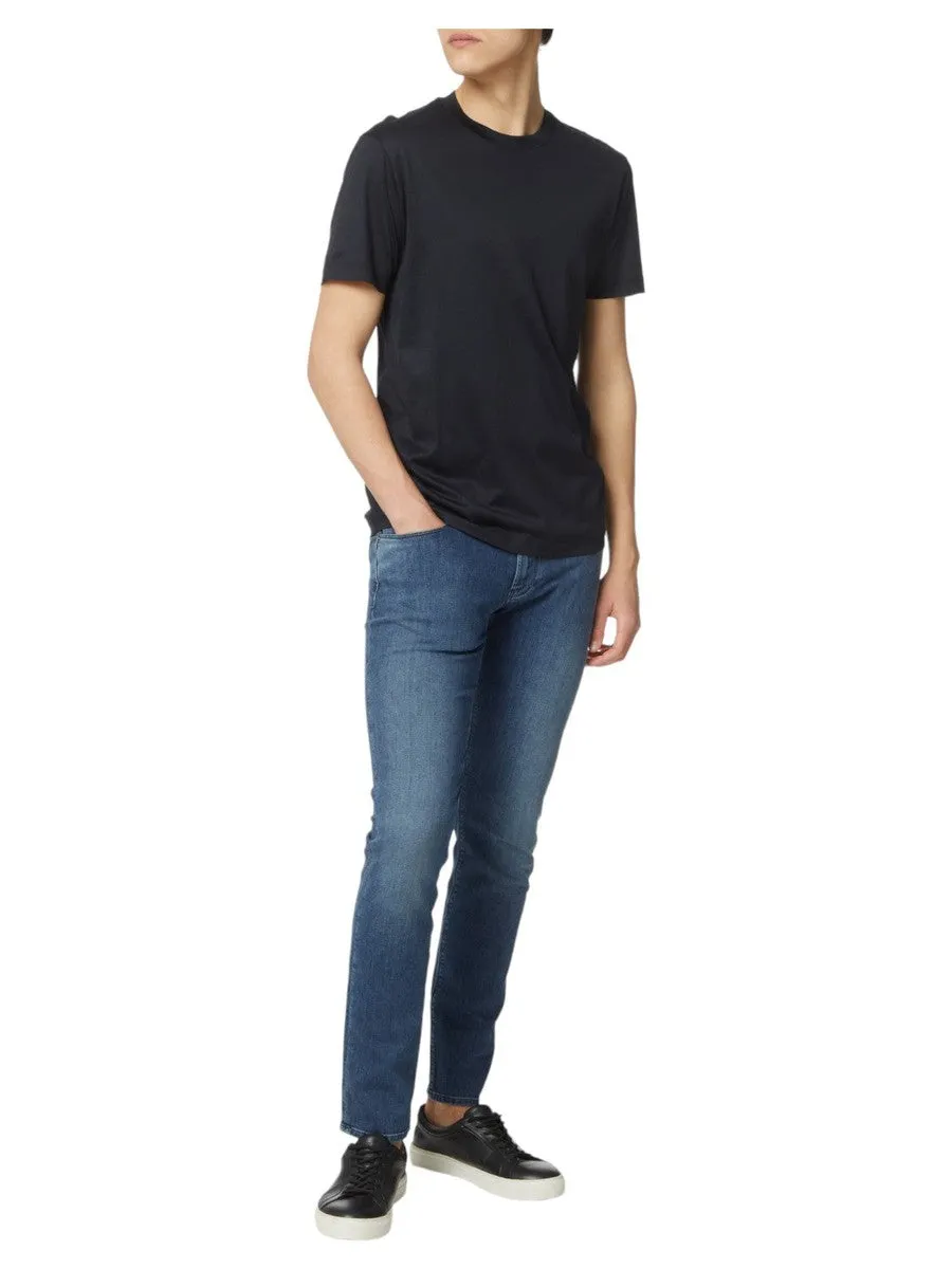 T-shirt  in Lyocell e Cotone con Logo