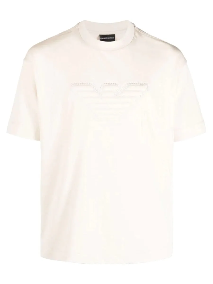 T-shirt logo ricamato