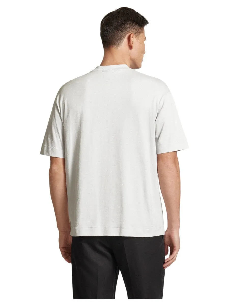T-shirt stampa palme in cotone