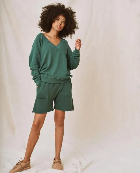 The Patch Pocket Sweatshort, Palm Leaf