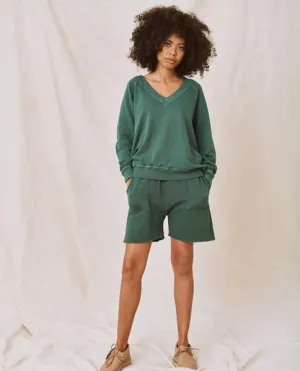 The Patch Pocket Sweatshort, Palm Leaf