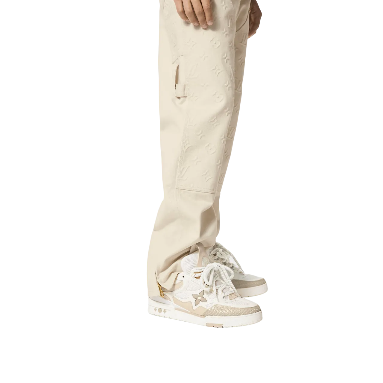 Tênis Louis Vuitton LV Skate Bege