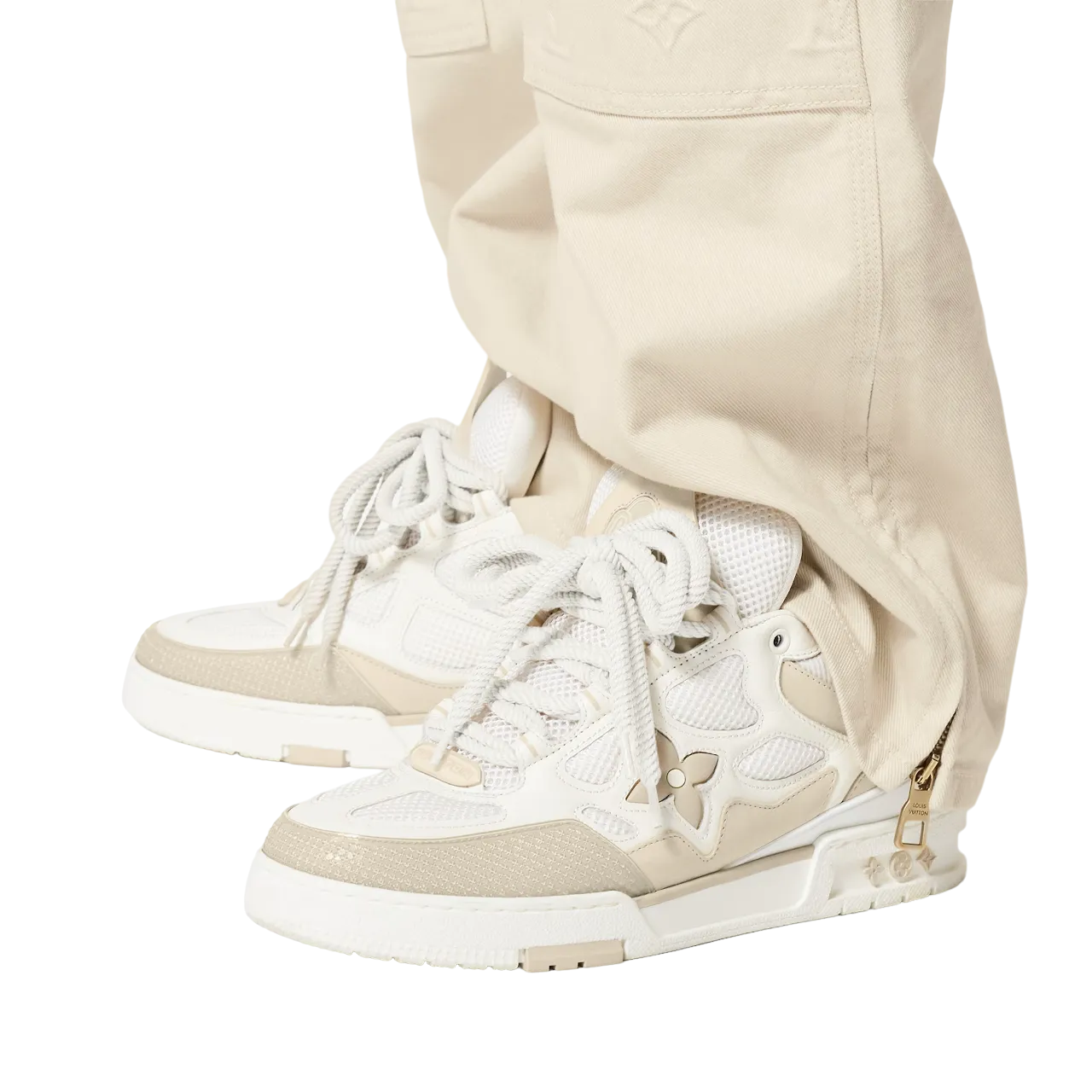 Tênis Louis Vuitton LV Skate Bege