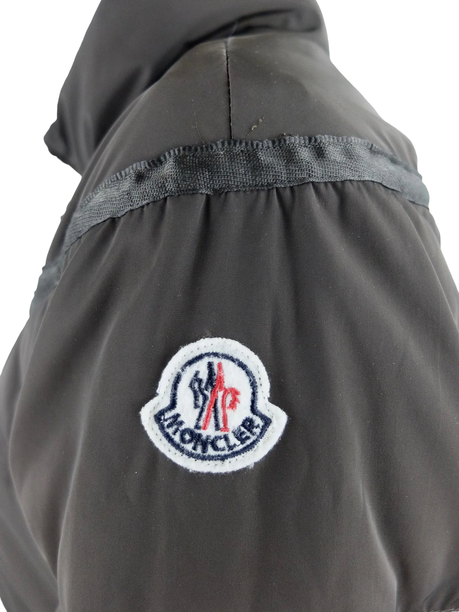 Vintage 2000s Y2K Moncler Down Feather Dark Brown Long Winter Puffer Jacket | Size S-M