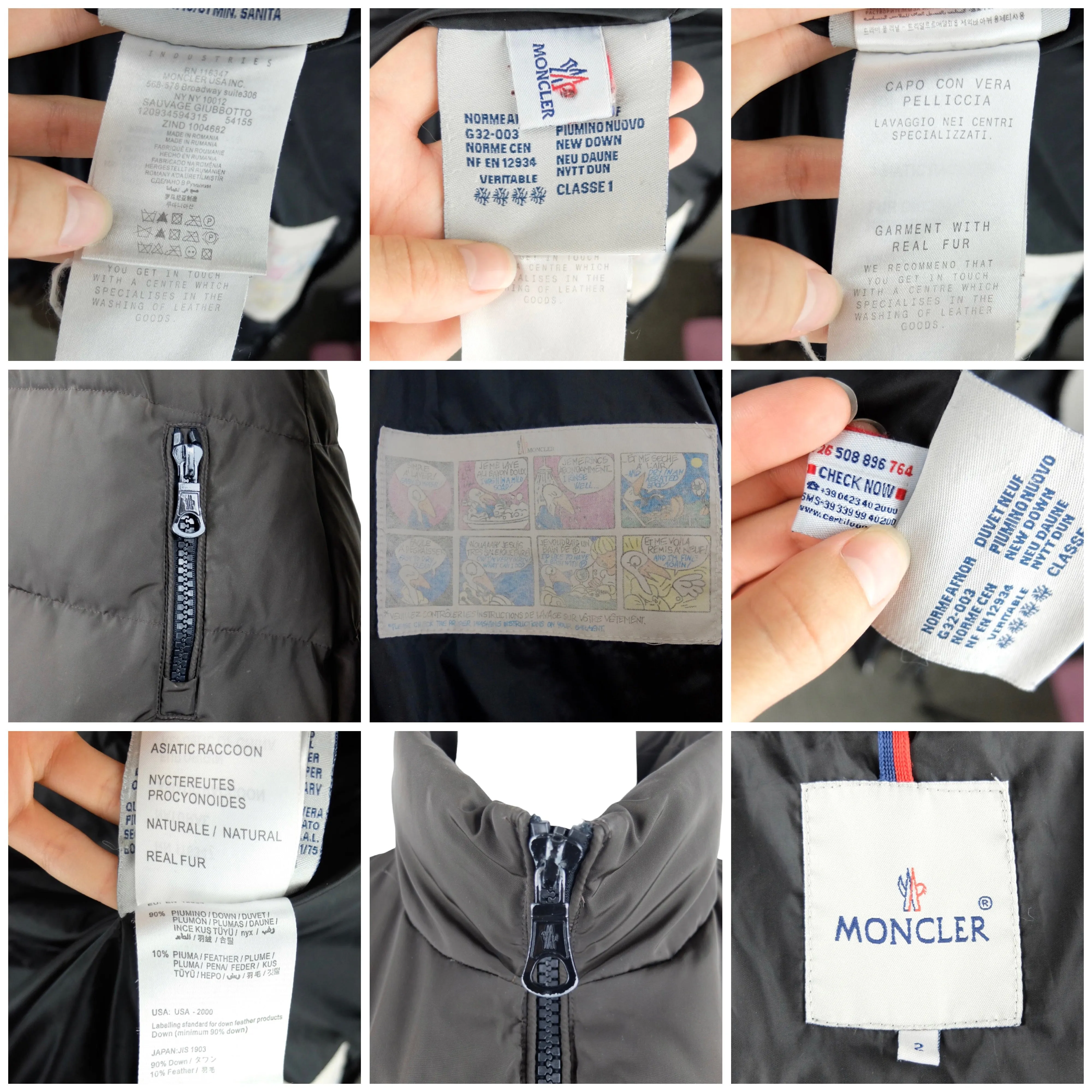 Vintage 2000s Y2K Moncler Down Feather Dark Brown Long Winter Puffer Jacket | Size S-M