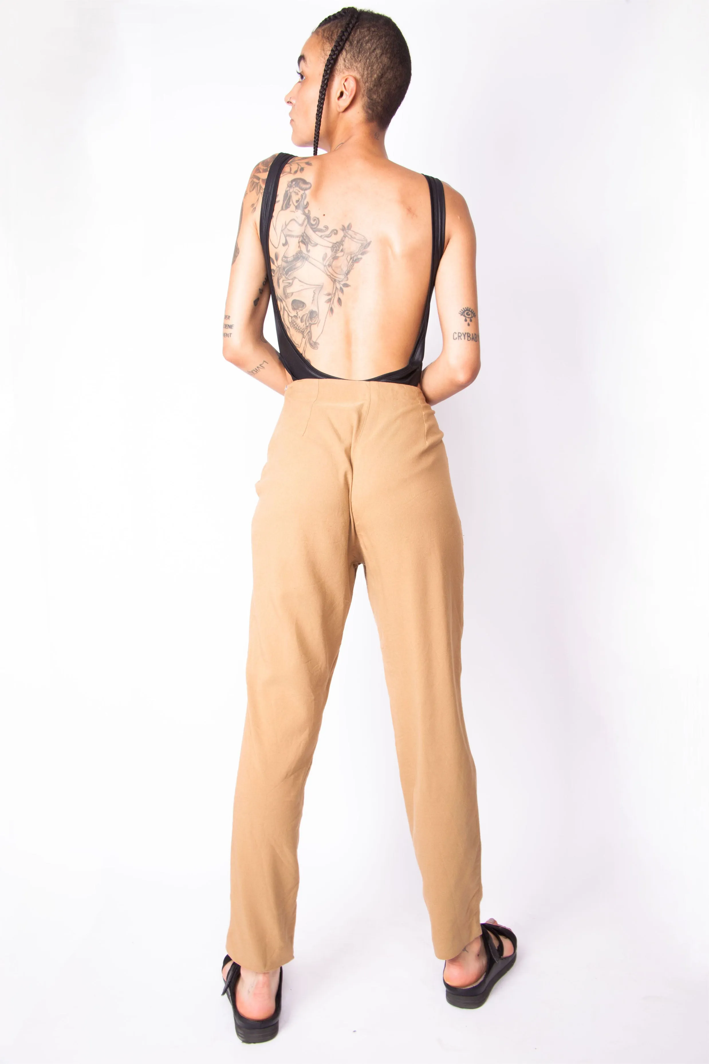 Vintage 90s Prada Beige Work Trousers