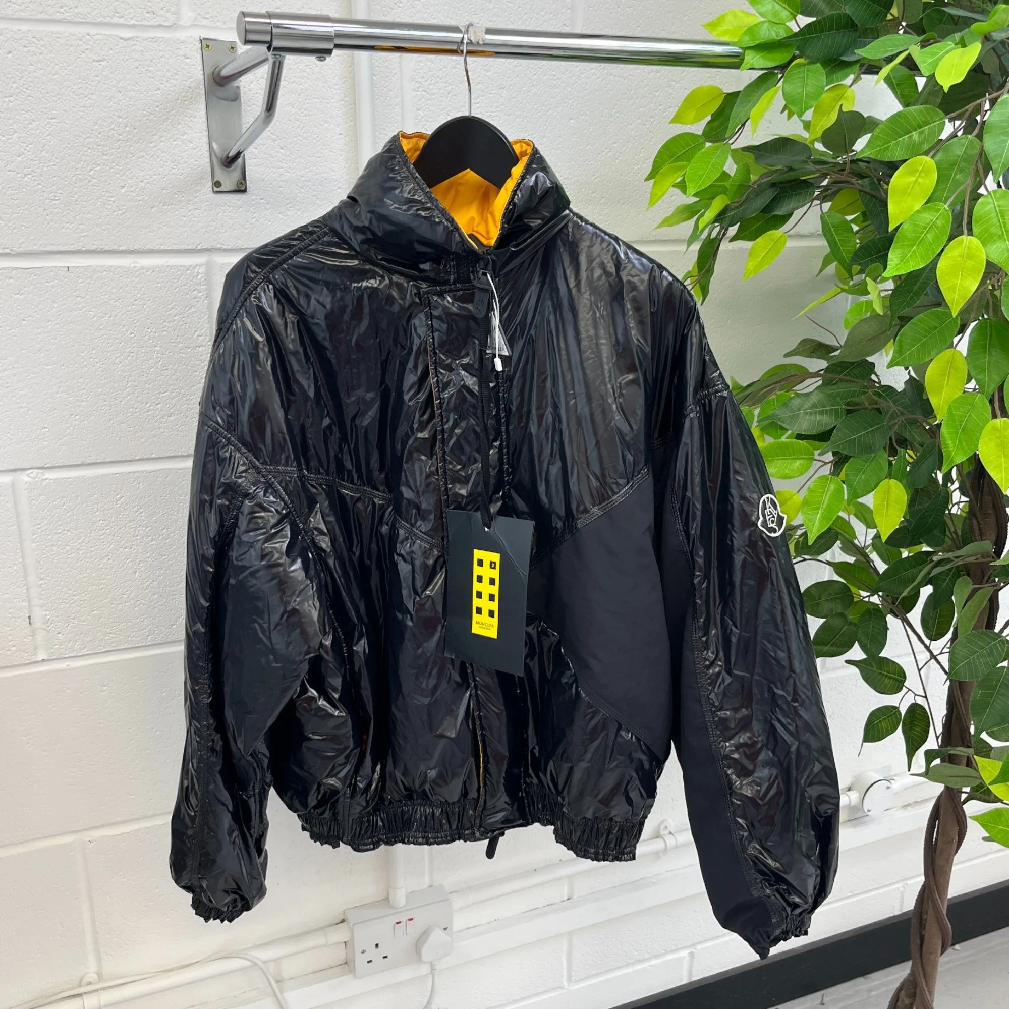 Women's X Alicia Keys Logo Down Jacket Black Size 2 / UK 12