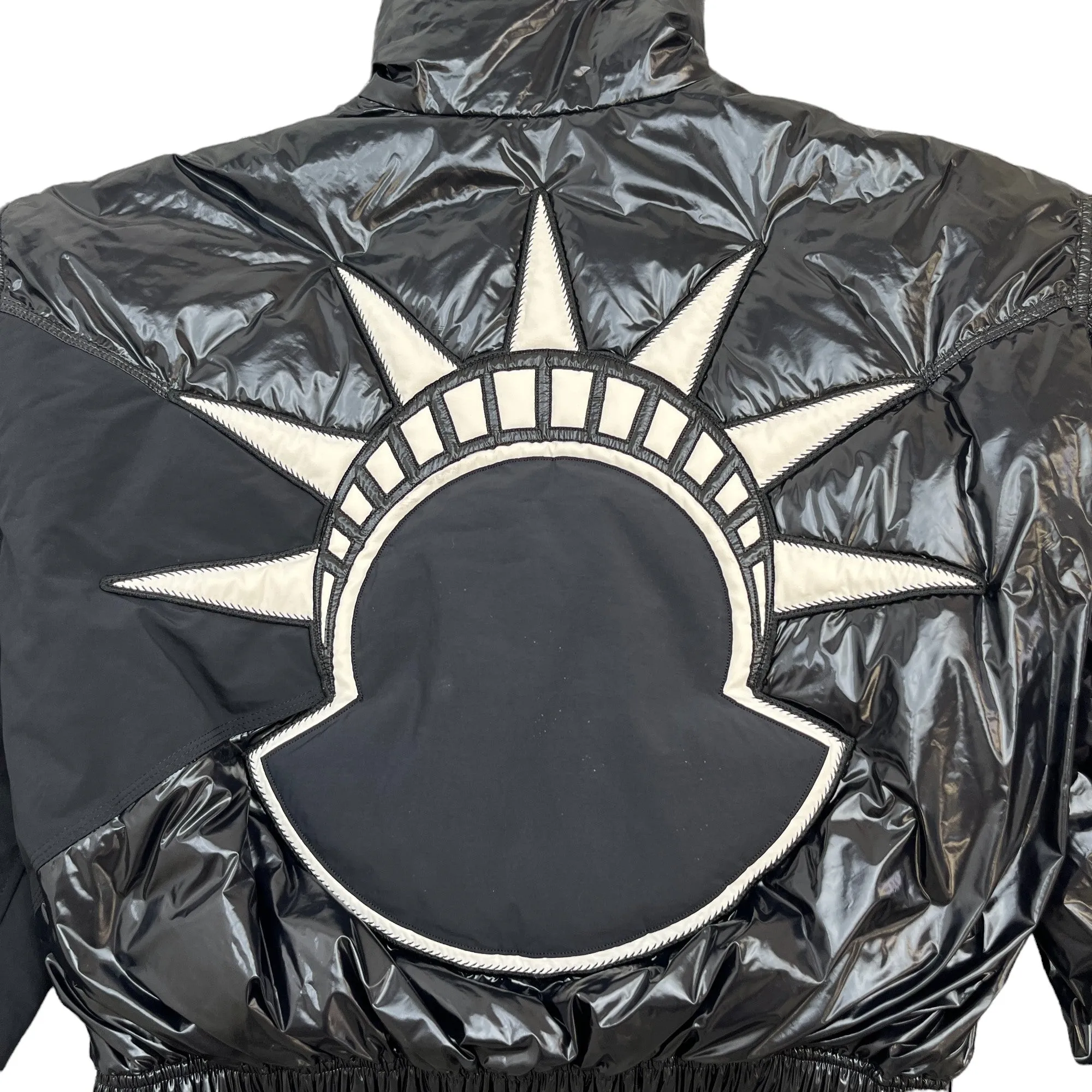 Women's X Alicia Keys Logo Down Jacket Black Size 2 / UK 12